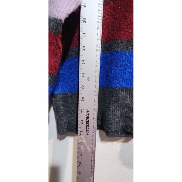 EXPRESS STRIPED COLOR MOCK NECK SWEATER SIZE XS - Picture 8 of 10